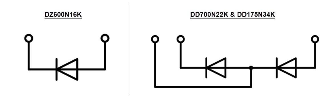 Application Circuit Diagram - Infineon Technologies DZ600N16K  Power Block Rectifier Diode